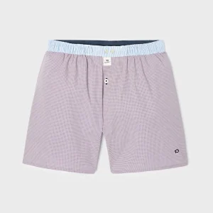 BILLYBELT Caleçon en 100% coton biologique Purple square> Caleçons