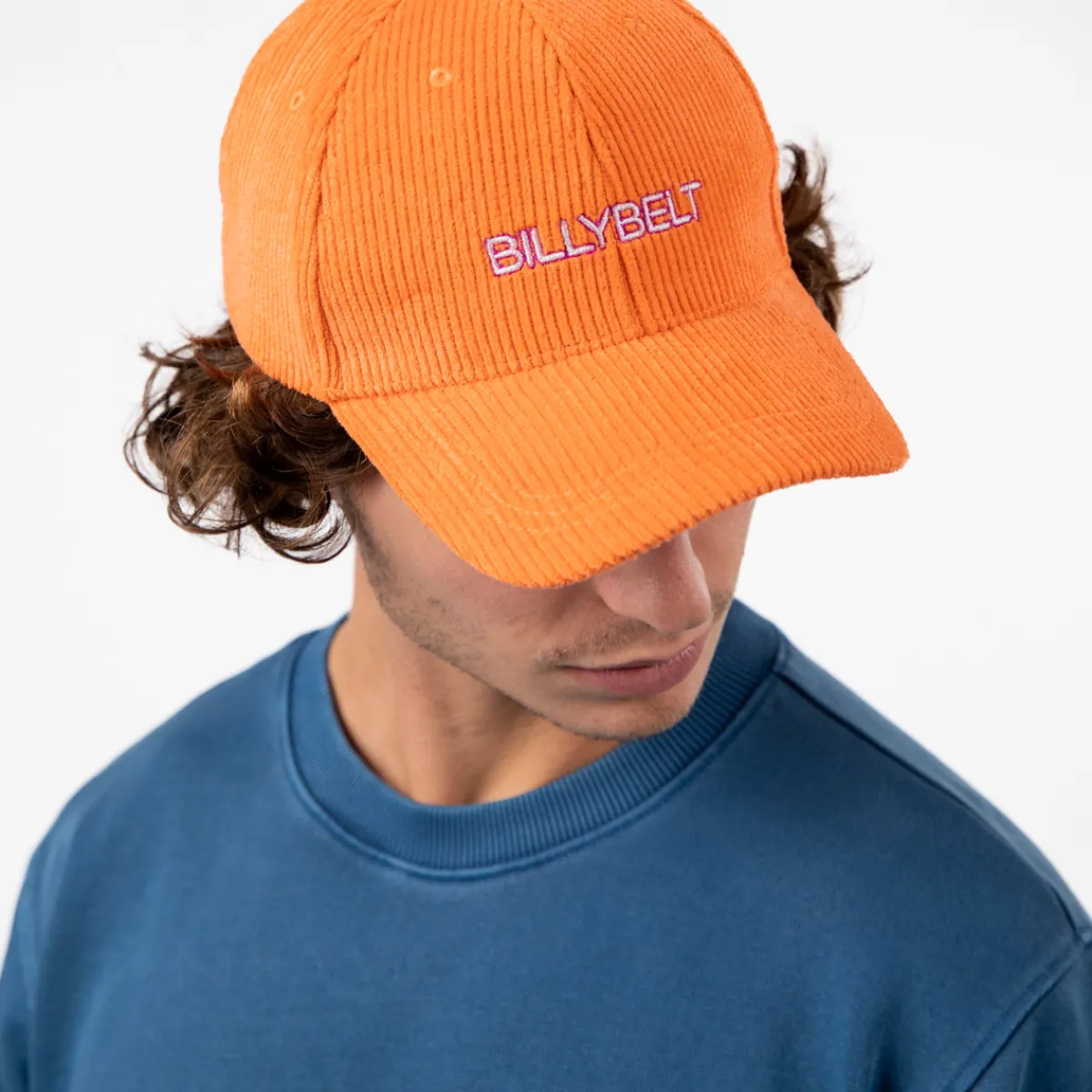 casquette_velours_orange_2.webp BILLYBELT Casquette velours> Casquettes En Velours