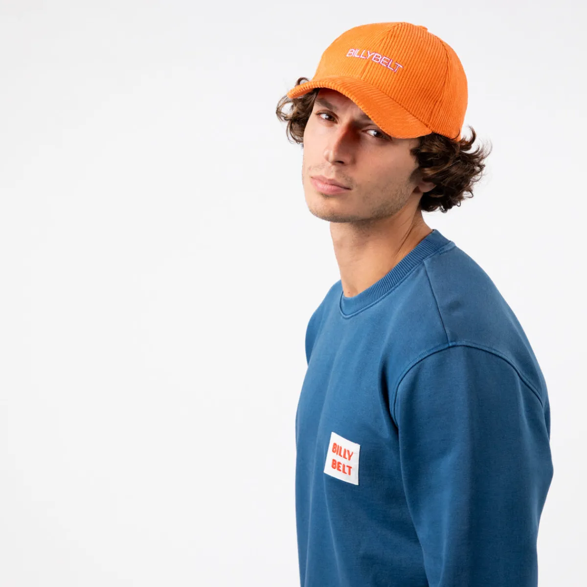 casquette_velours_orange_5.webp BILLYBELT Casquette velours> Casquettes En Velours