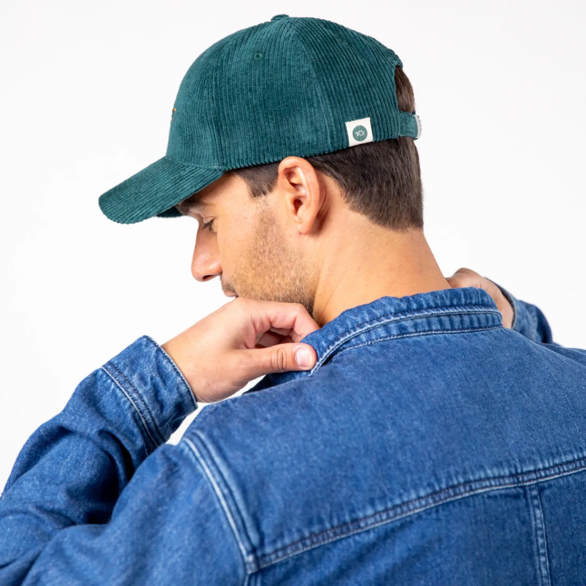 casquette_velours_vert_fonc_2.webp BILLYBELT Casquette velours> Casquettes En Velours