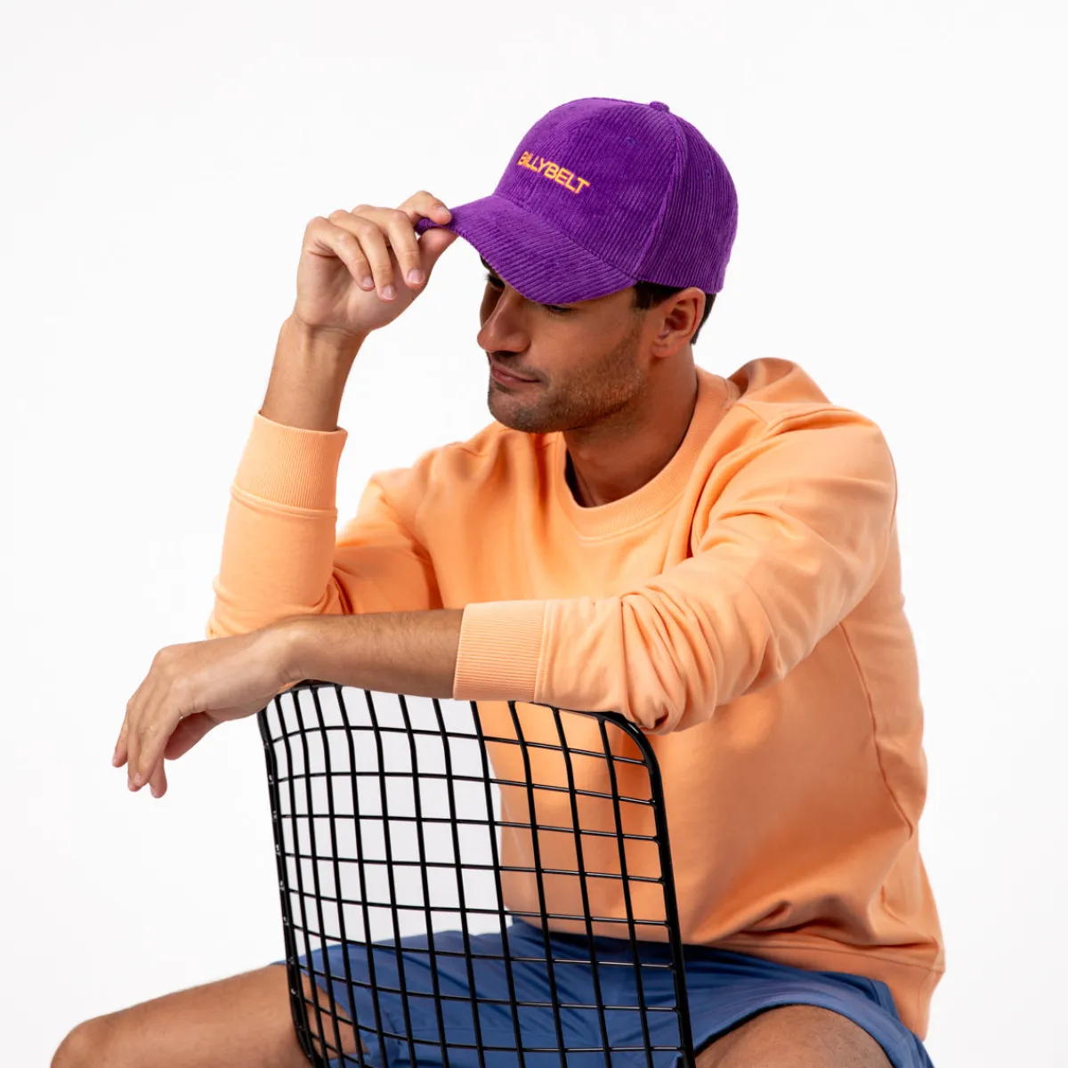 casquette_velours_violet_3.webp BILLYBELT Casquette velours> Casquettes En Velours