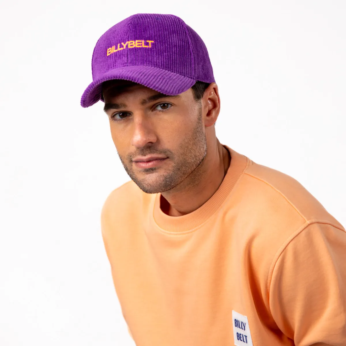 casquette_velours_violet_4.webp BILLYBELT Casquette velours> Casquettes En Velours