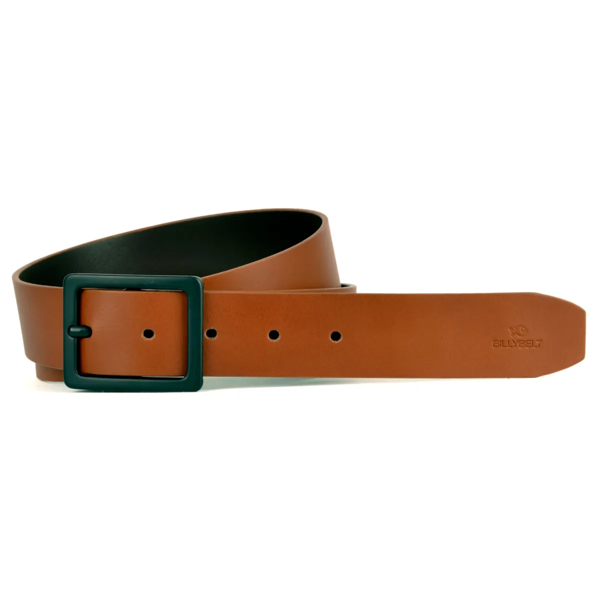 ceinture_en_cuir__effet_lisse__marron_glac_1.webp BILLYBELT Ceinture en cuir - Effet lisse - Marron glacé>Homme Ceintures En Cuir Homme