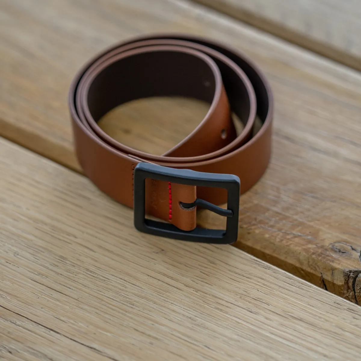 ceinture_en_cuir__effet_lisse__marron_glac_3.webp BILLYBELT Ceinture en cuir - Effet lisse - Marron glacé>Homme Ceintures En Cuir Homme