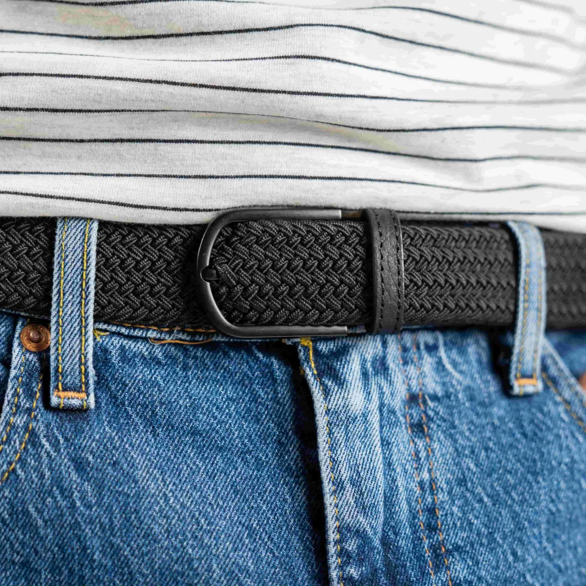 ceinture_tresse_lastique_all_black_0.webp BILLYBELT Ceinture tressée élastique All black>Homme Ceintures Tressées Unies