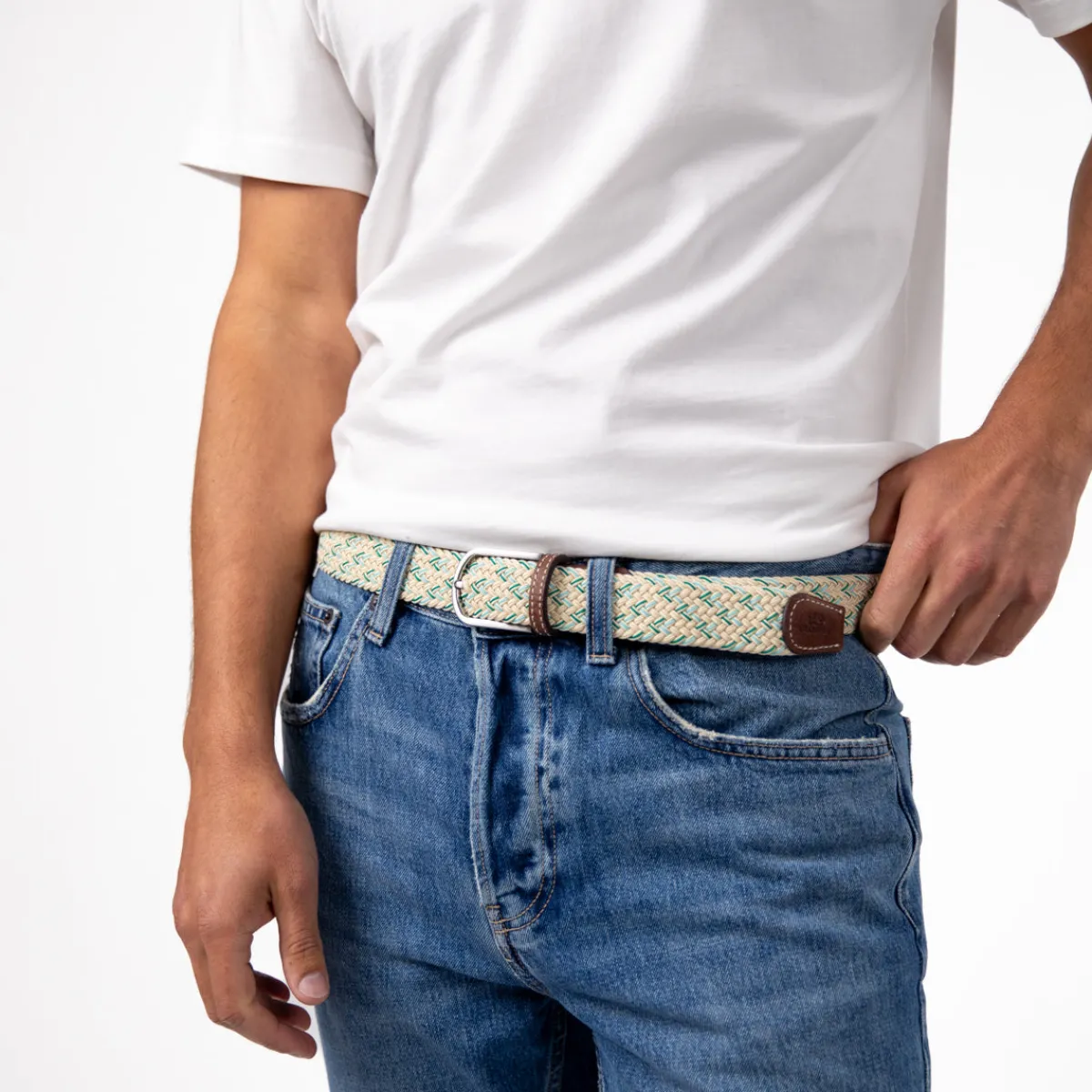 ceinture_tresse_lastique_ambleteuse_0.webp BILLYBELT Ceinture tressée élastique Ambleteuse>Homme Ceintures Tressées Multicolores