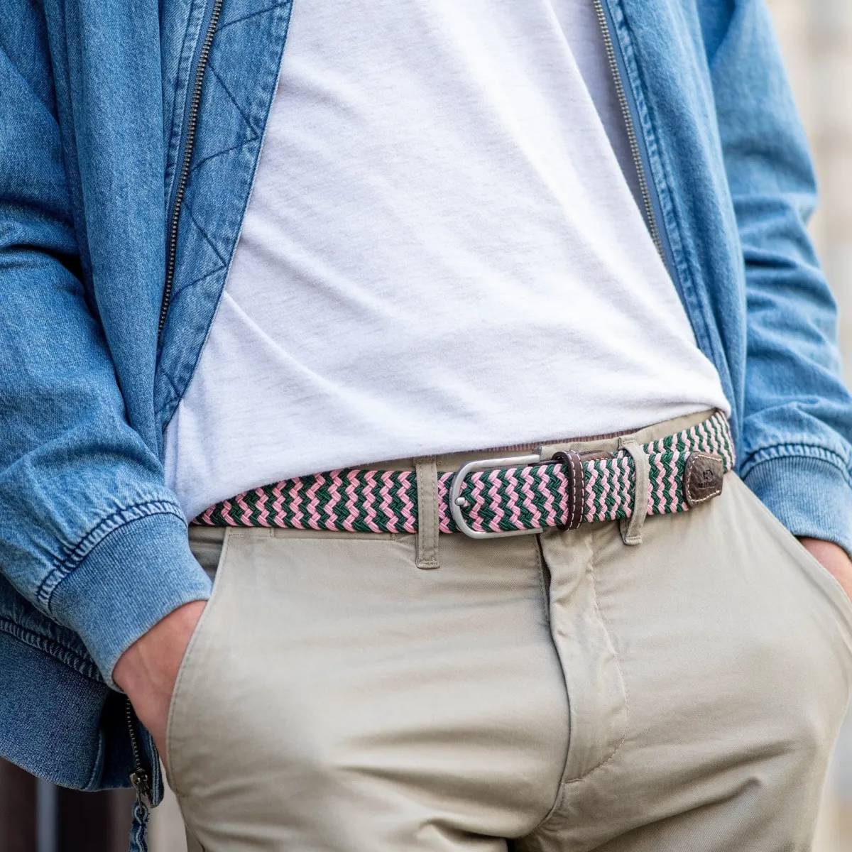 ceinture_tresse_lastique_berlin_0.webp BILLYBELT Ceinture tressée élastique Berlin>Homme Ceintures Tressées Multicolores