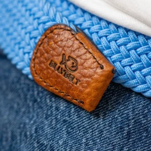 BILLYBELT Ceinture tressée élastique Bleu alaska>Homme Ceintures Tressées Unies