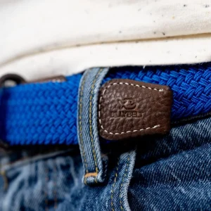 BILLYBELT Ceinture tressée élastique Bleu grec>Homme Ceintures Tressées Unies
