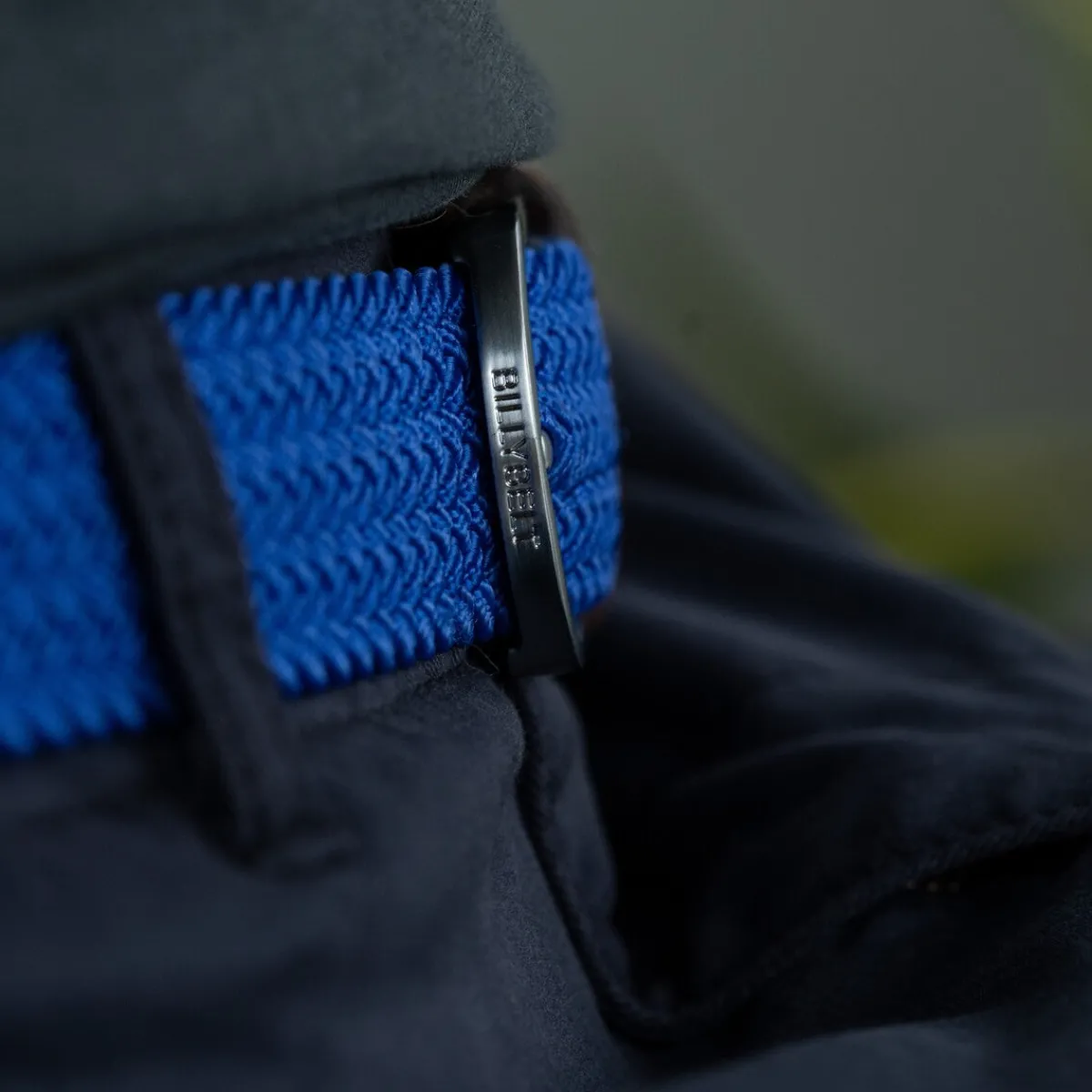ceinture_tresse_lastique_bleu_lectrique_3.webp BILLYBELT Ceinture tressée élastique Bleu électrique>Homme Ceintures Tressées Unies