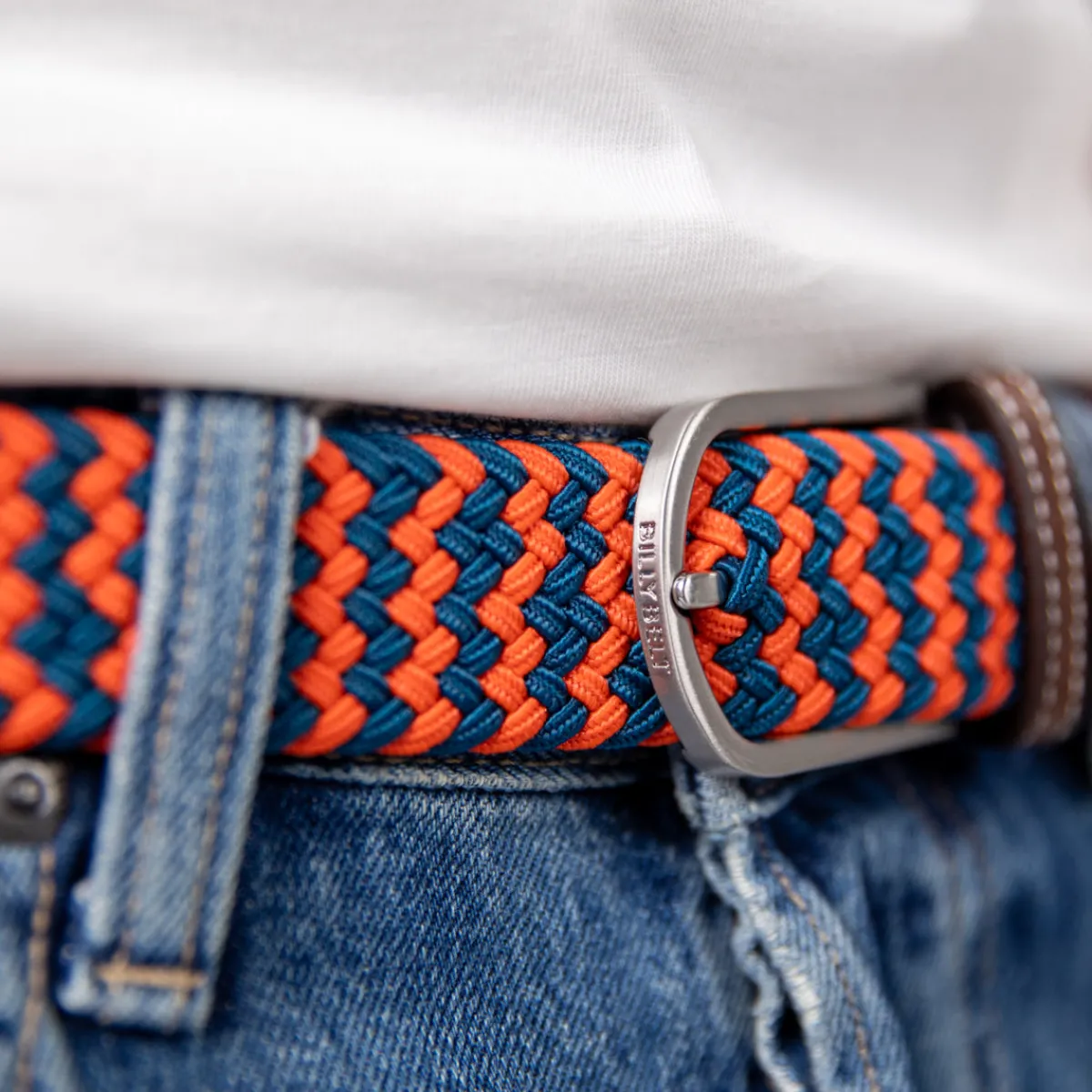 ceinture_tresse_lastique_cambridge_2.webp BILLYBELT Ceinture tressée élastique Cambridge>Homme Ceintures Tressées Multicolores