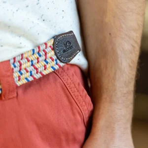 BILLYBELT Ceinture tressée élastique Coton ciré - Bass>Homme Ceintures En Coton Ciré | Ceintures Tressées Multicolores