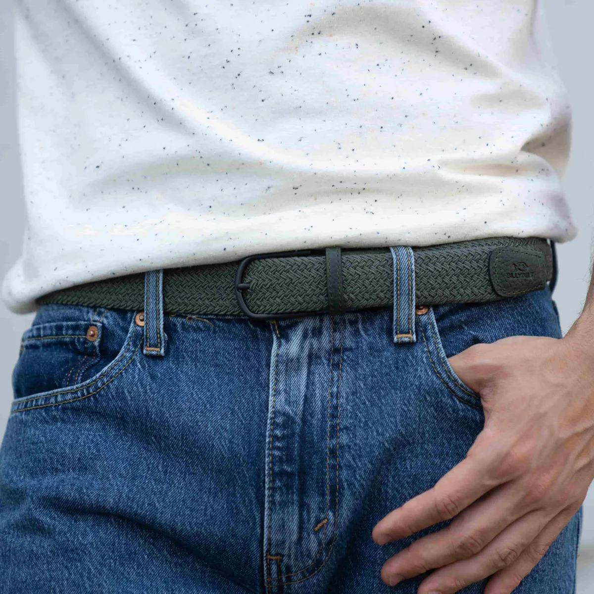 ceinture_tresse_lastique_dark_forest_0.webp BILLYBELT Ceinture tressée élastique Dark forest>Homme Ceintures Tressées Unies