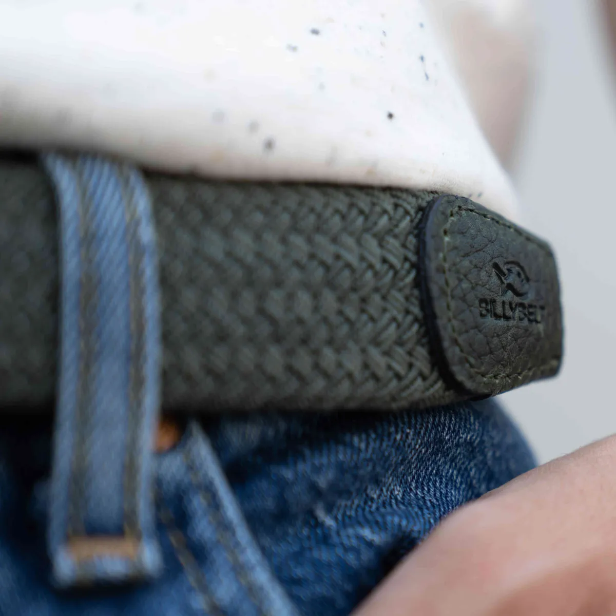 ceinture_tresse_lastique_dark_forest_3.webp BILLYBELT Ceinture tressée élastique Dark forest>Homme Ceintures Tressées Unies