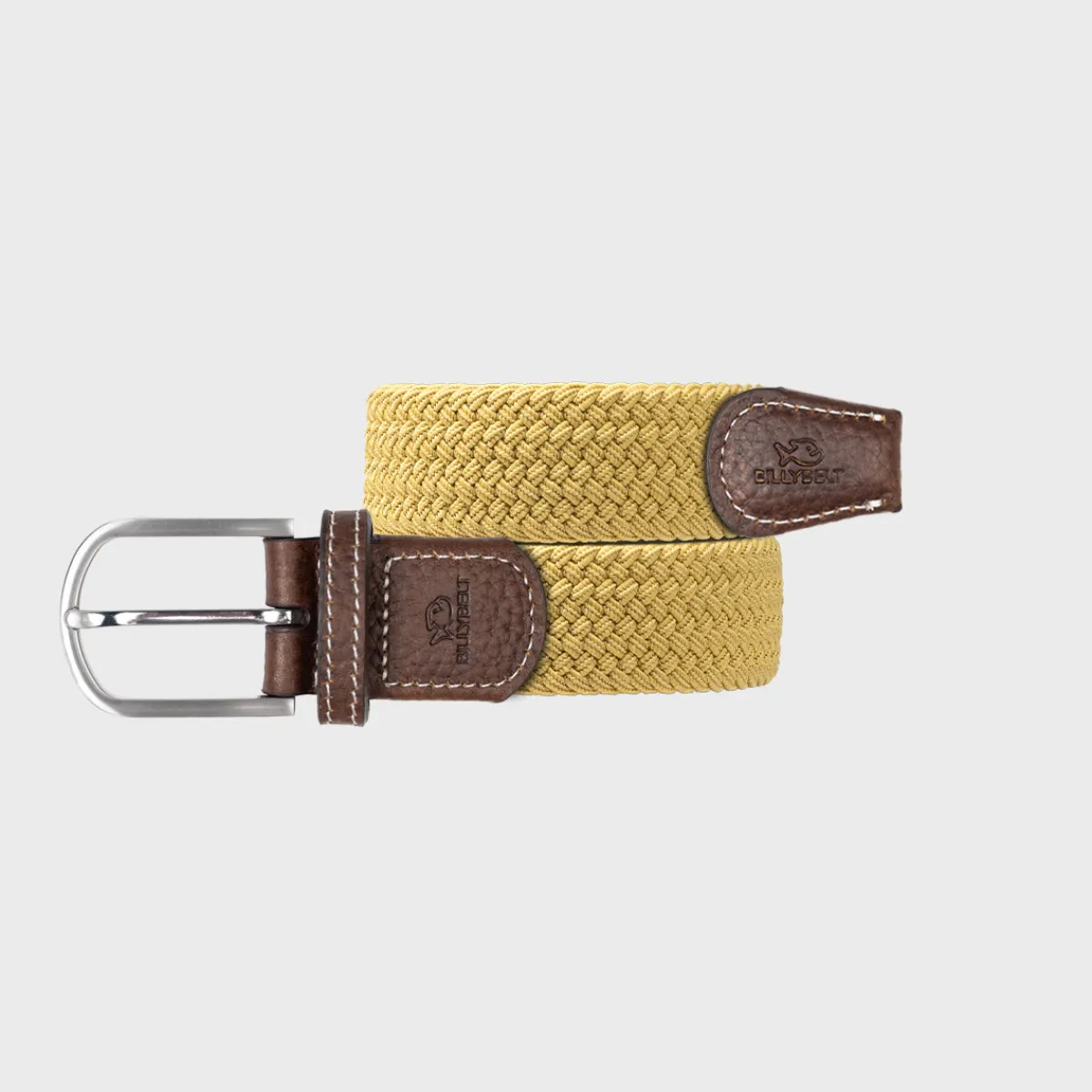 ceinture_tresse_lastique_jaune_curry_1.webp BILLYBELT Ceinture tressée élastique Jaune curry>Homme Ceintures Tressées Unies