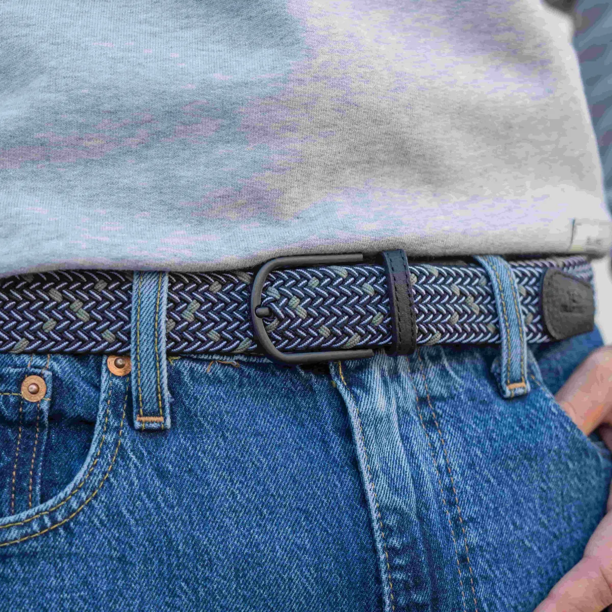 ceinture_tresse_lastique_kalta_0.webp BILLYBELT Ceinture tressée élastique Kalta>Homme Ceintures Tressées Multicolores