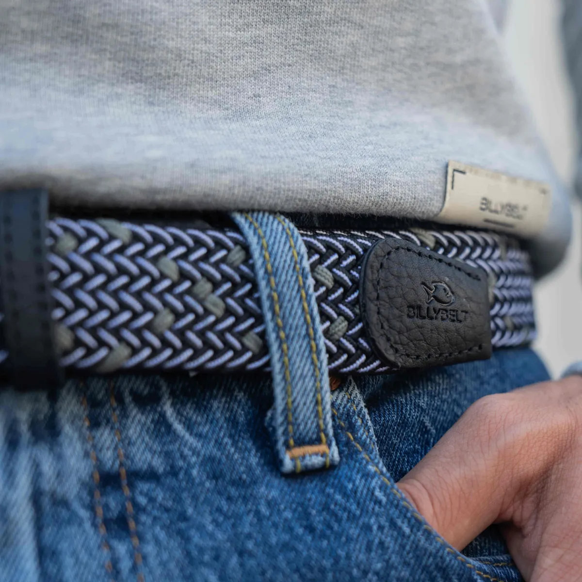 ceinture_tresse_lastique_kalta_3.webp BILLYBELT Ceinture tressée élastique Kalta>Homme Ceintures Tressées Multicolores