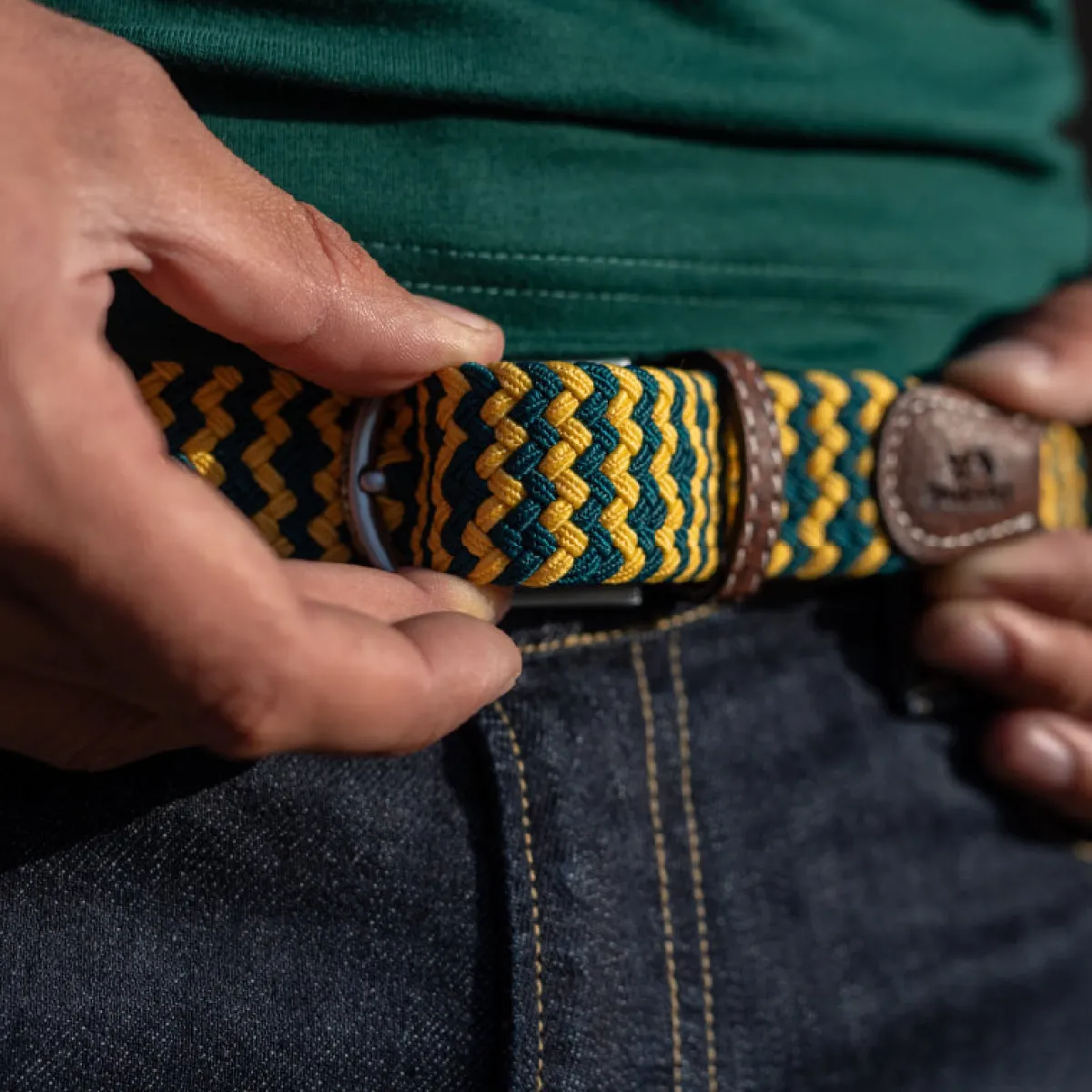 ceinture_tresse_lastique_lima_2.webp BILLYBELT Ceinture tressée élastique Lima>Homme Ceintures Tressées Multicolores