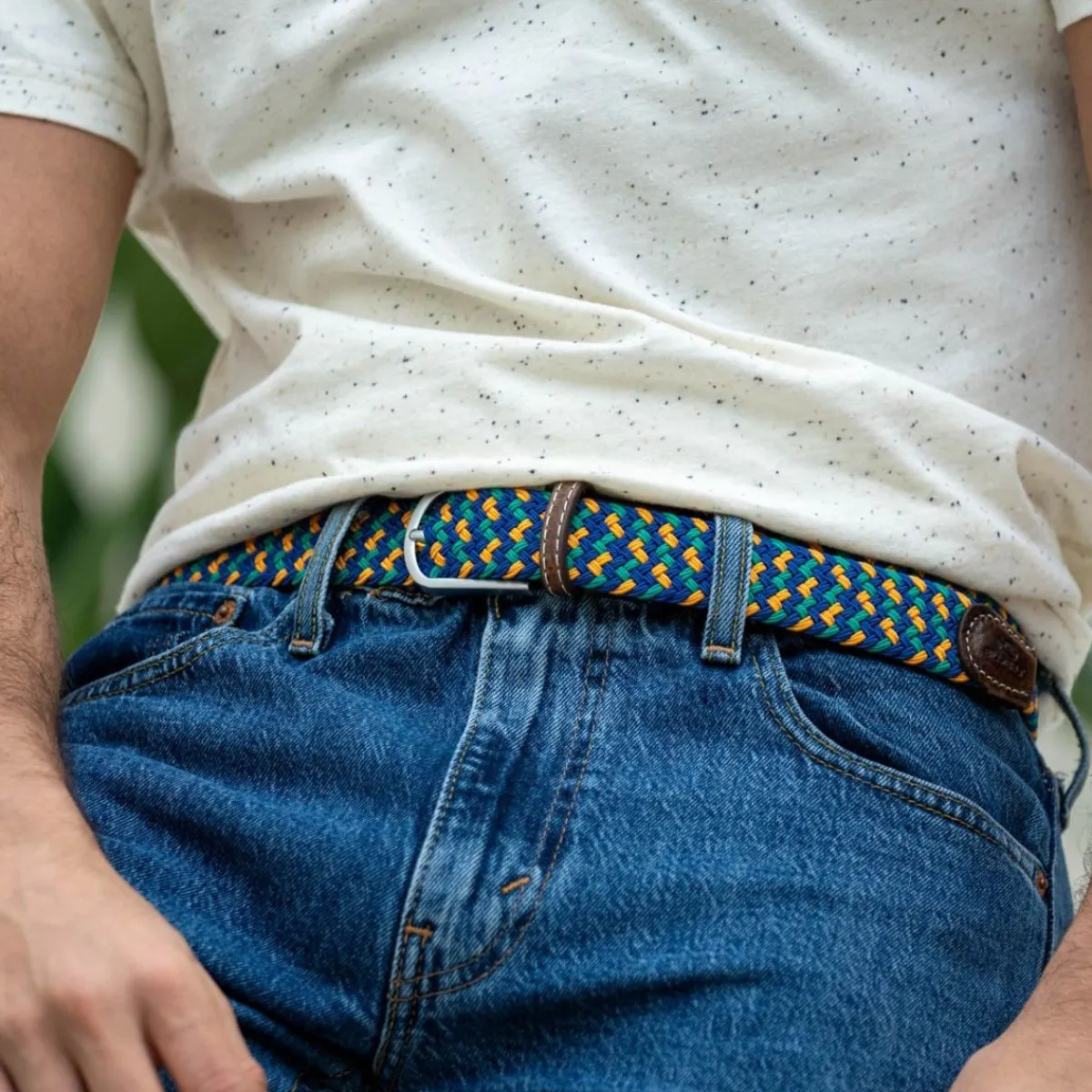 ceinture_tresse_lastique_macao_0.webp BILLYBELT Ceinture tressée élastique Macao>Homme Ceintures Tressées Multicolores