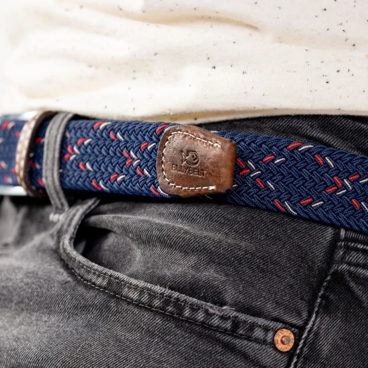 ceinture_tresse_lastique_oxford_3.webp BILLYBELT Ceinture tressée élastique Oxford>Homme Ceintures Tressées Multicolores