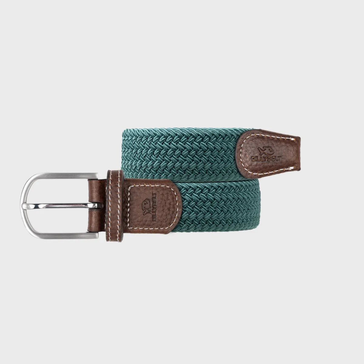 ceinture_tresse_lastique_pin_vert_1.webp BILLYBELT Ceinture tressée élastique Pin vert>Homme Ceintures Tressées Unies