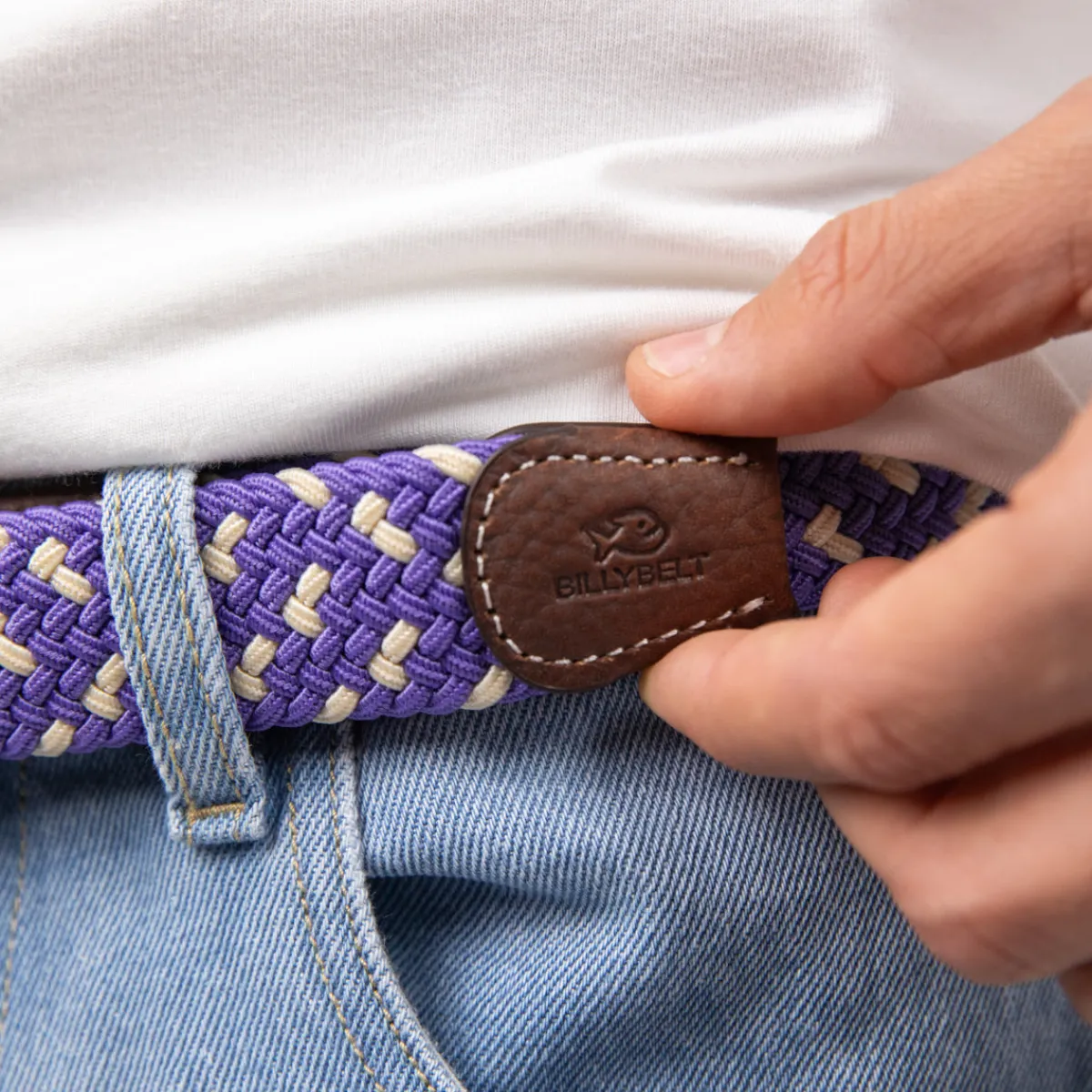 ceinture_tresse_lastique_provence_3.webp BILLYBELT Ceinture tressée élastique Provence>Homme Ceintures Tressées Multicolores