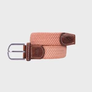 BILLYBELT Ceinture tressée élastique Rose blush>Homme Ceintures Tressées Unies