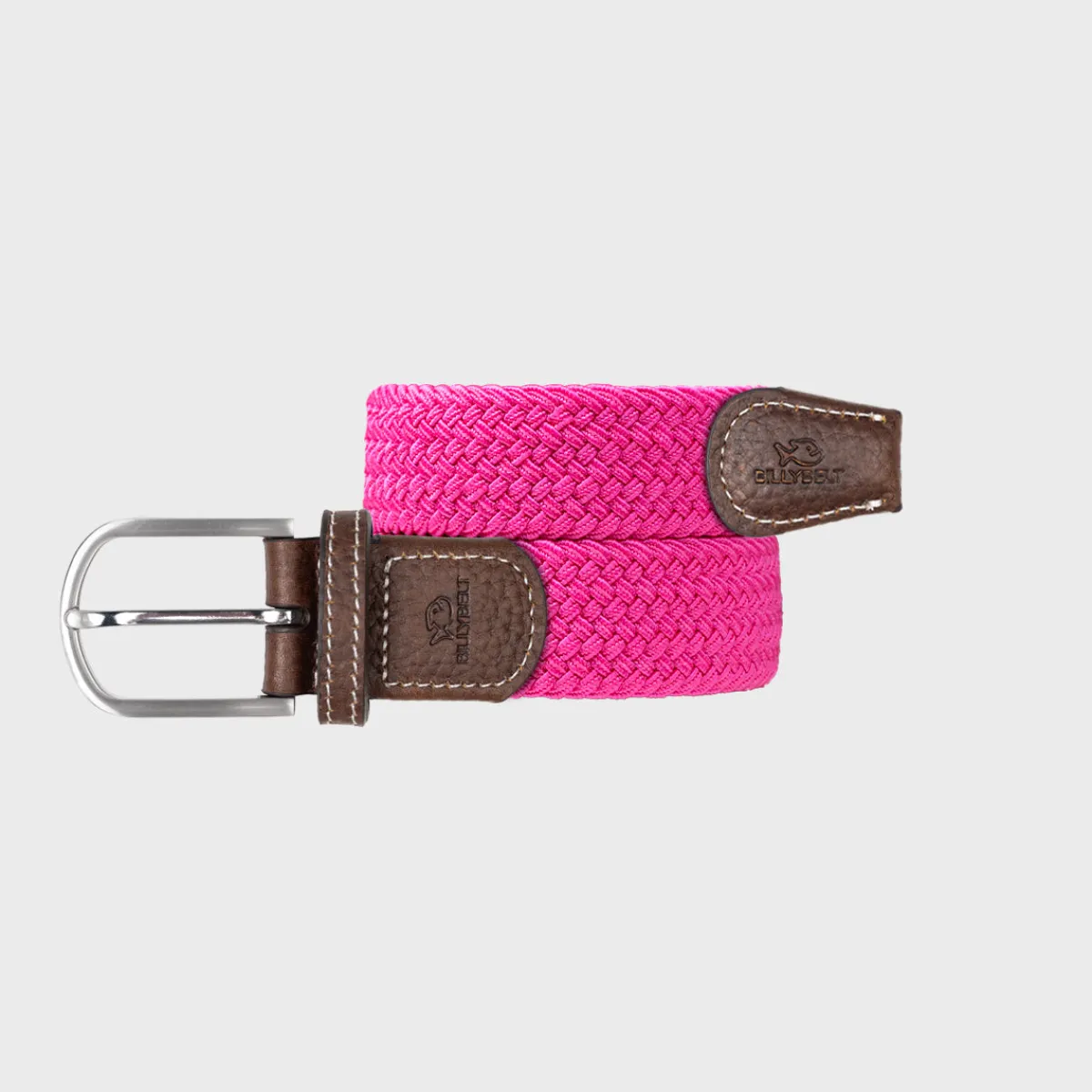 ceinture_tresse_lastique_rose_fuchsia_1.webp BILLYBELT Ceinture tressée élastique Rose fuchsia>Homme Ceintures Tressées Unies