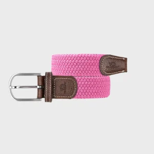 BILLYBELT Ceinture tressée élastique Rose magenta>Homme Ceintures Tressées Unies