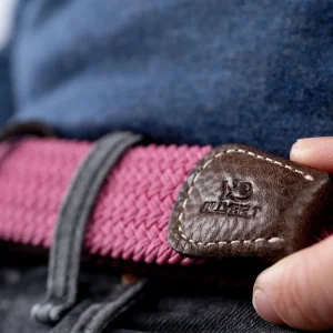 BILLYBELT Ceinture tressée élastique Rose magenta>Homme Ceintures Tressées Unies