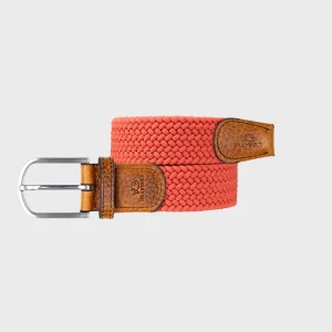 BILLYBELT Ceinture tressée élastique Rose pêche>Homme Ceintures Tressées Unies