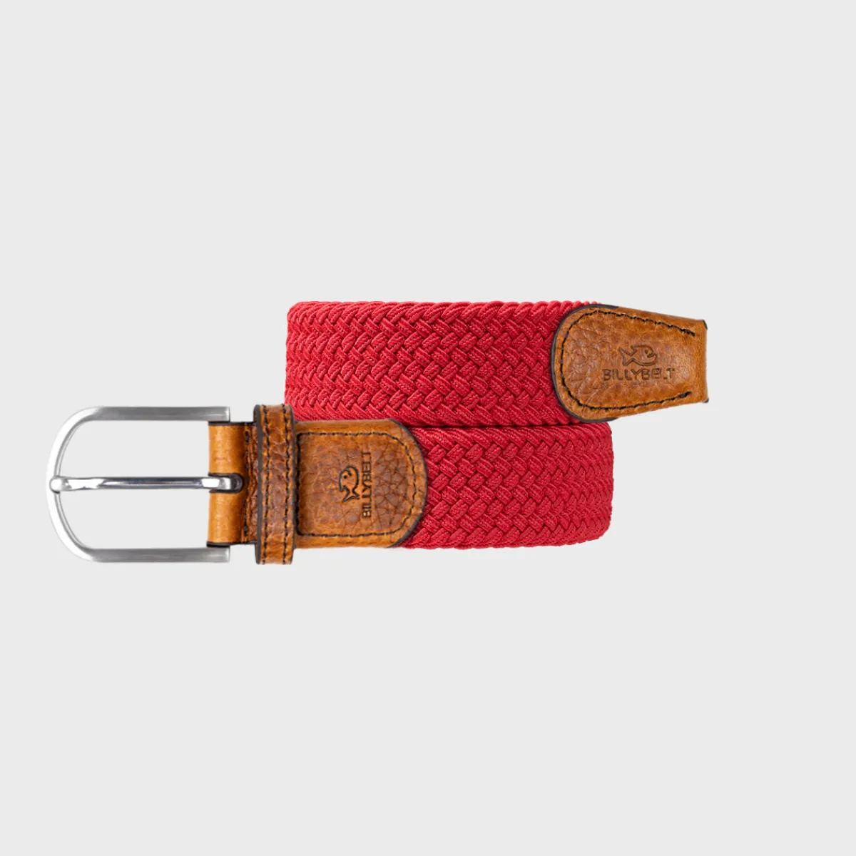 ceinture_tresse_lastique_rouge_grenade_1.webp BILLYBELT Ceinture tressée élastique Rouge grenade>Homme Ceintures Tressées Unies