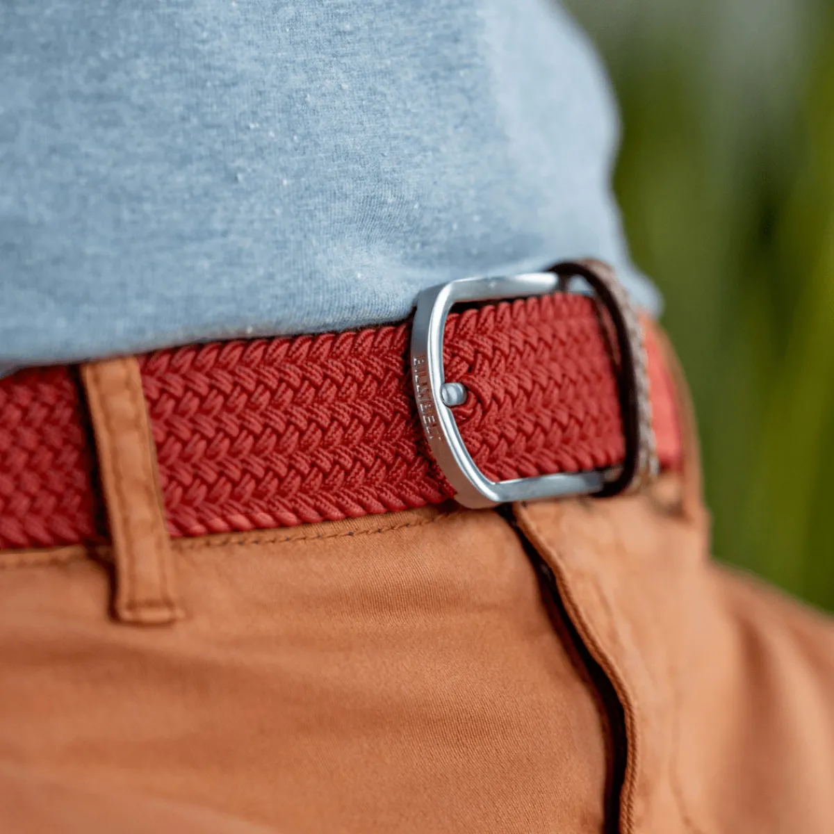 ceinture_tresse_lastique_rouge_oriental_0.webp BILLYBELT Ceinture tressée élastique Rouge oriental>Homme Ceintures Tressées Unies