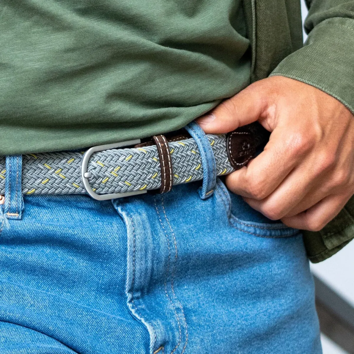 ceinture_tresse_lastique_sapporo_0.webp BILLYBELT Ceinture tressée élastique Sapporo>Homme Ceintures Tressées Multicolores
