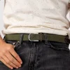 BILLYBELT Ceinture tressée élastique Vert armé>Homme Ceintures Tressées Unies