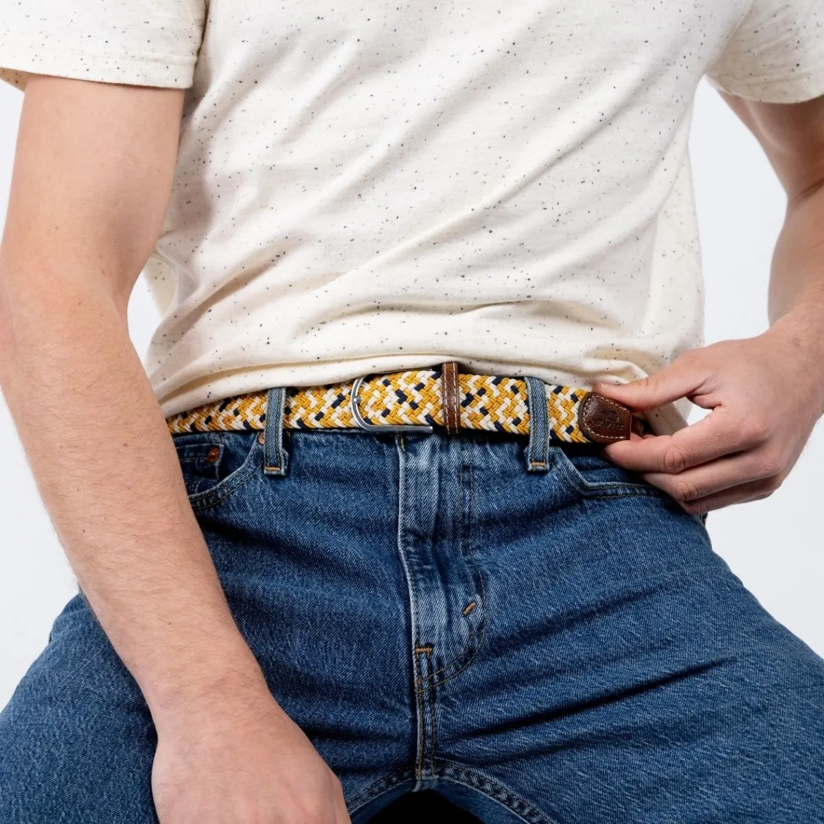 ceinture_tresse_lastique_victoria_0.webp BILLYBELT Ceinture tressée élastique Victoria>Homme Ceintures Tressées Multicolores