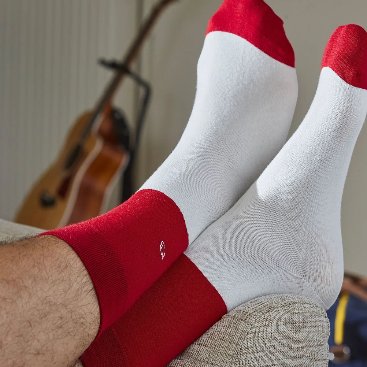 chaussettes_bicolors_rouge__beige__en_coton_peign_0.webp BILLYBELT Chaussettes Bi-colors Rouge / Beige en coton peigné>Homme Chaussettes Fantaisie