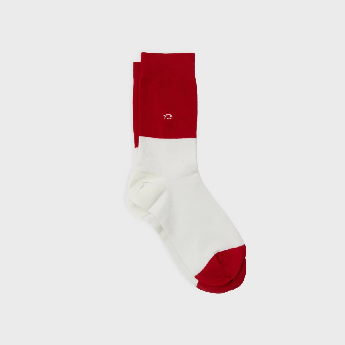 chaussettes_bicolors_rouge__beige__en_coton_peign_1.webp BILLYBELT Chaussettes Bi-colors Rouge / Beige en coton peigné>Homme Chaussettes Fantaisie