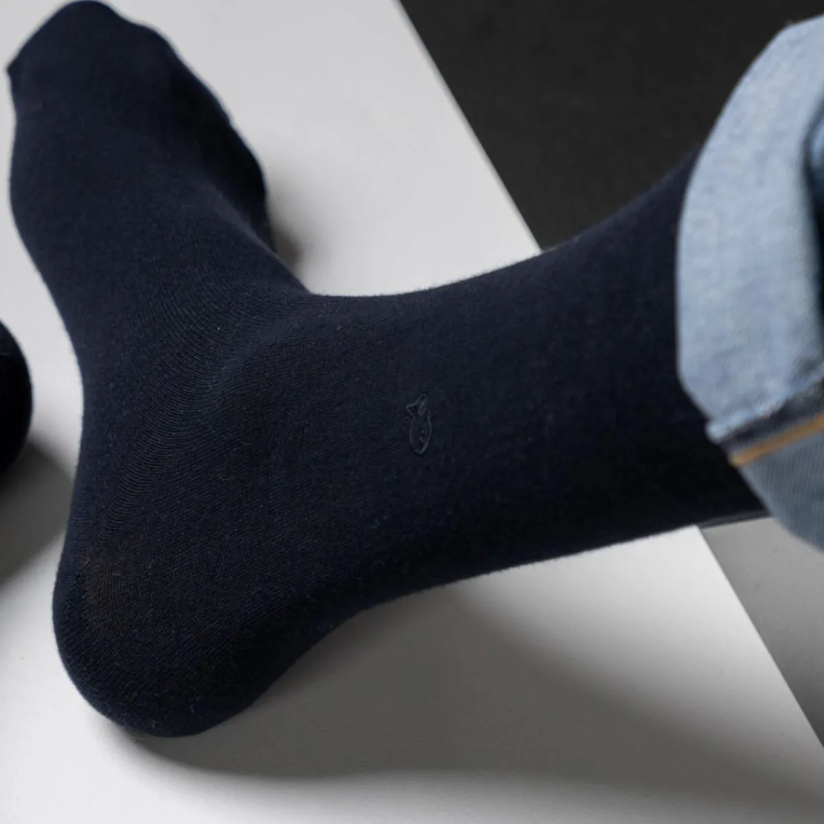 chaussettes_en_bambou__marine_0.webp BILLYBELT Chaussettes en bambou ->Homme Chaussettes Unies