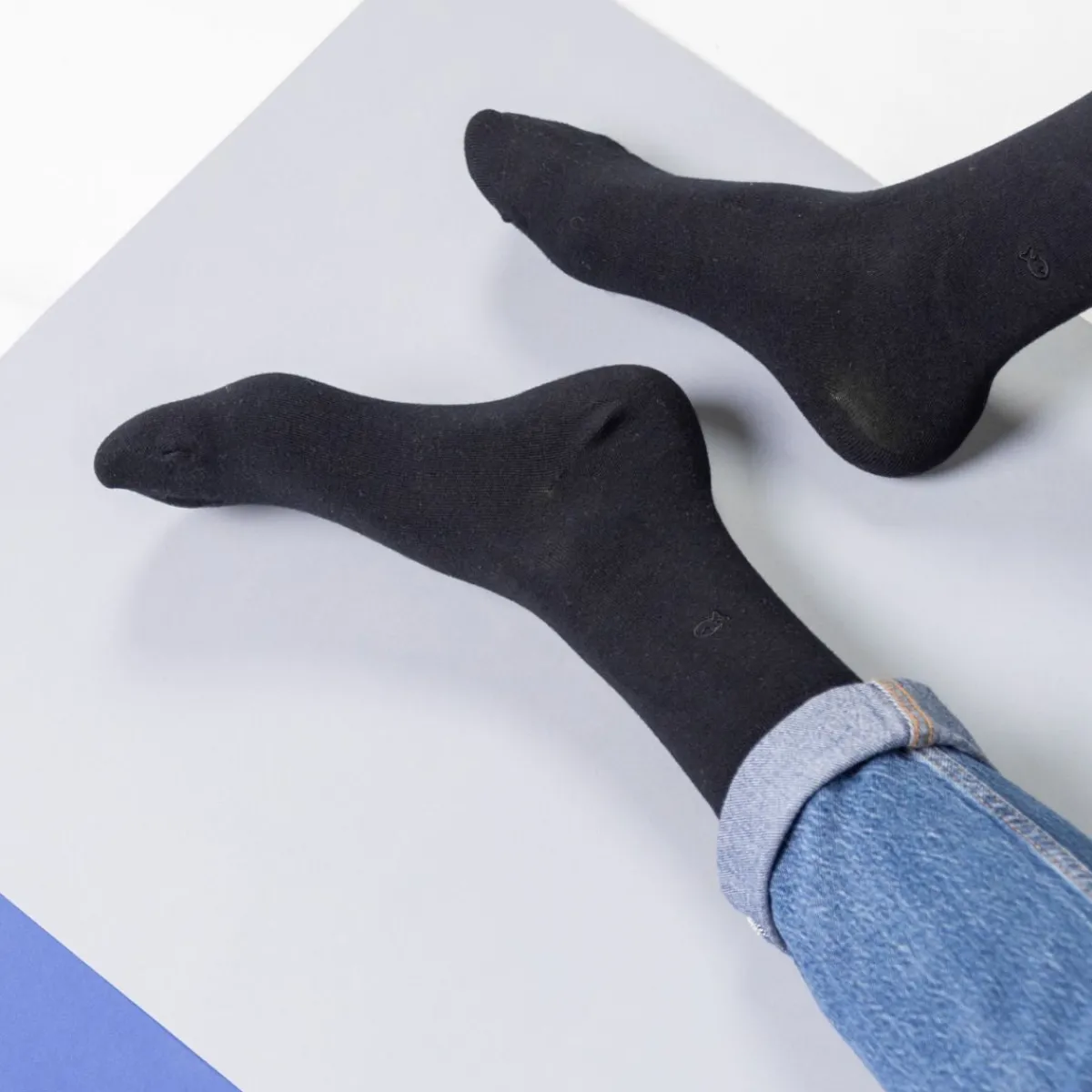 chaussettes_en_bambou__noir_0.webp BILLYBELT Chaussettes en bambou ->Homme Chaussettes Unies