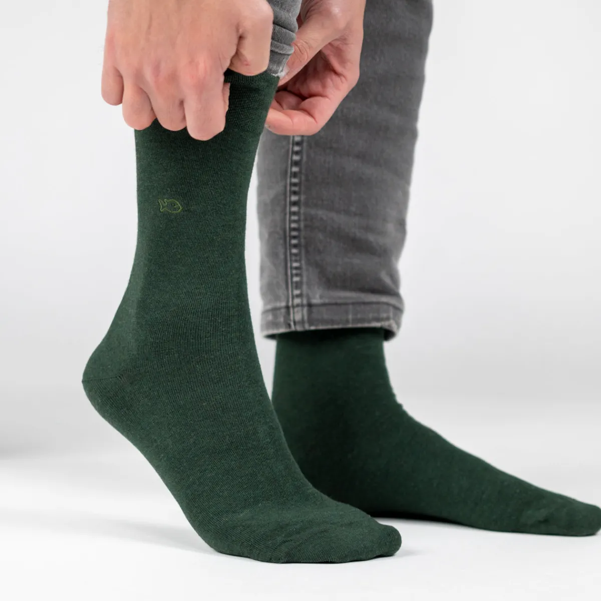 chaussettes_en_bambou__vert_fonc_0.webp BILLYBELT Chaussettes en bambou ->Homme Chaussettes Unies