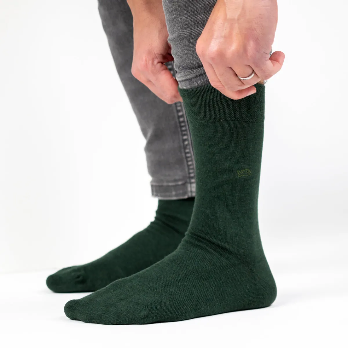 chaussettes_en_bambou__vert_fonc_2.webp BILLYBELT Chaussettes en bambou ->Homme Chaussettes Unies