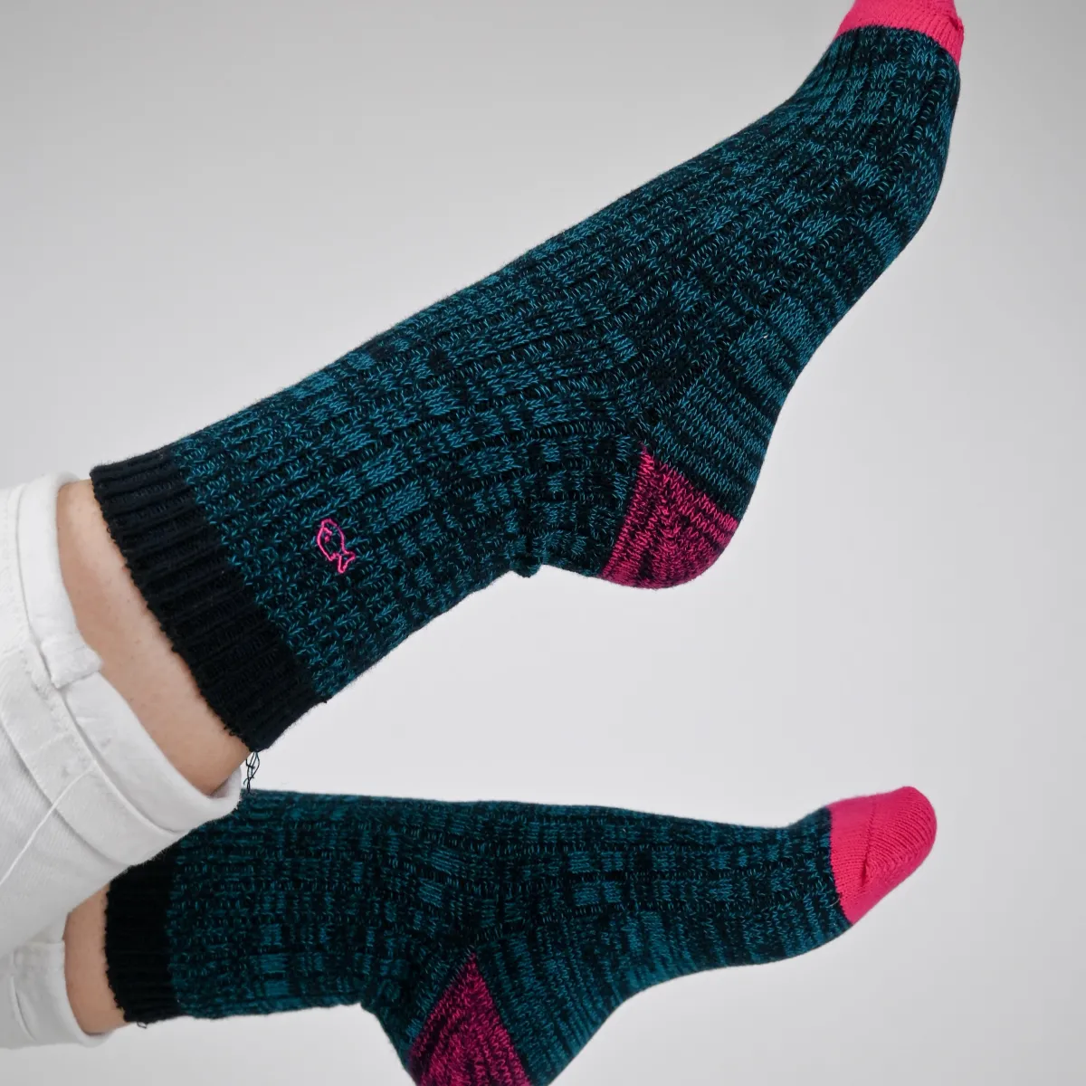 chaussettes_en_coton_pais_club__vert_et_rose_0.webp BILLYBELT Chaussettes en coton épais Club ->Femme Chaussettes Chaudes
