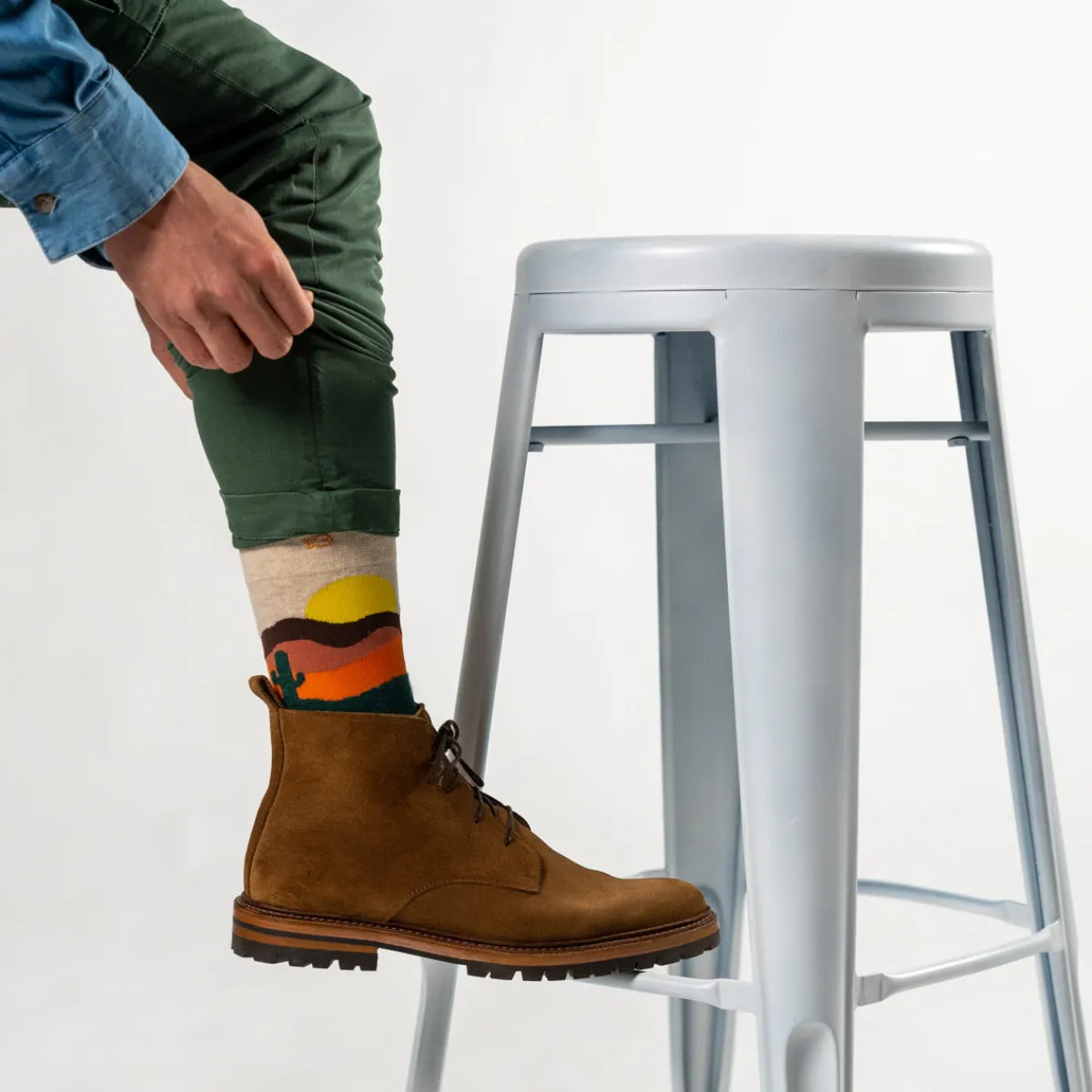 chaussettes_en_coton_peign__motifs__mexico_0.webp BILLYBELT Chaussettes en coton peigné À motifs - Mexico>Homme Chaussettes Fantaisie