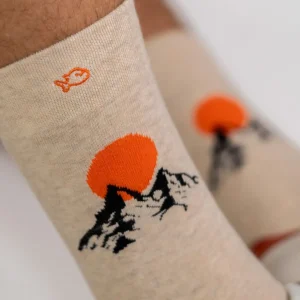 BILLYBELT Chaussettes en coton peigné À motifs - Mont Blanc>Homme Chaussettes Fantaisie