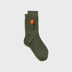 BILLYBELT Chaussettes en coton peigné À motifs - Saguaro>Homme Chaussettes Fantaisie