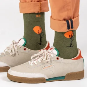 BILLYBELT Chaussettes en coton peigné À motifs - Saguaro>Homme Chaussettes Fantaisie