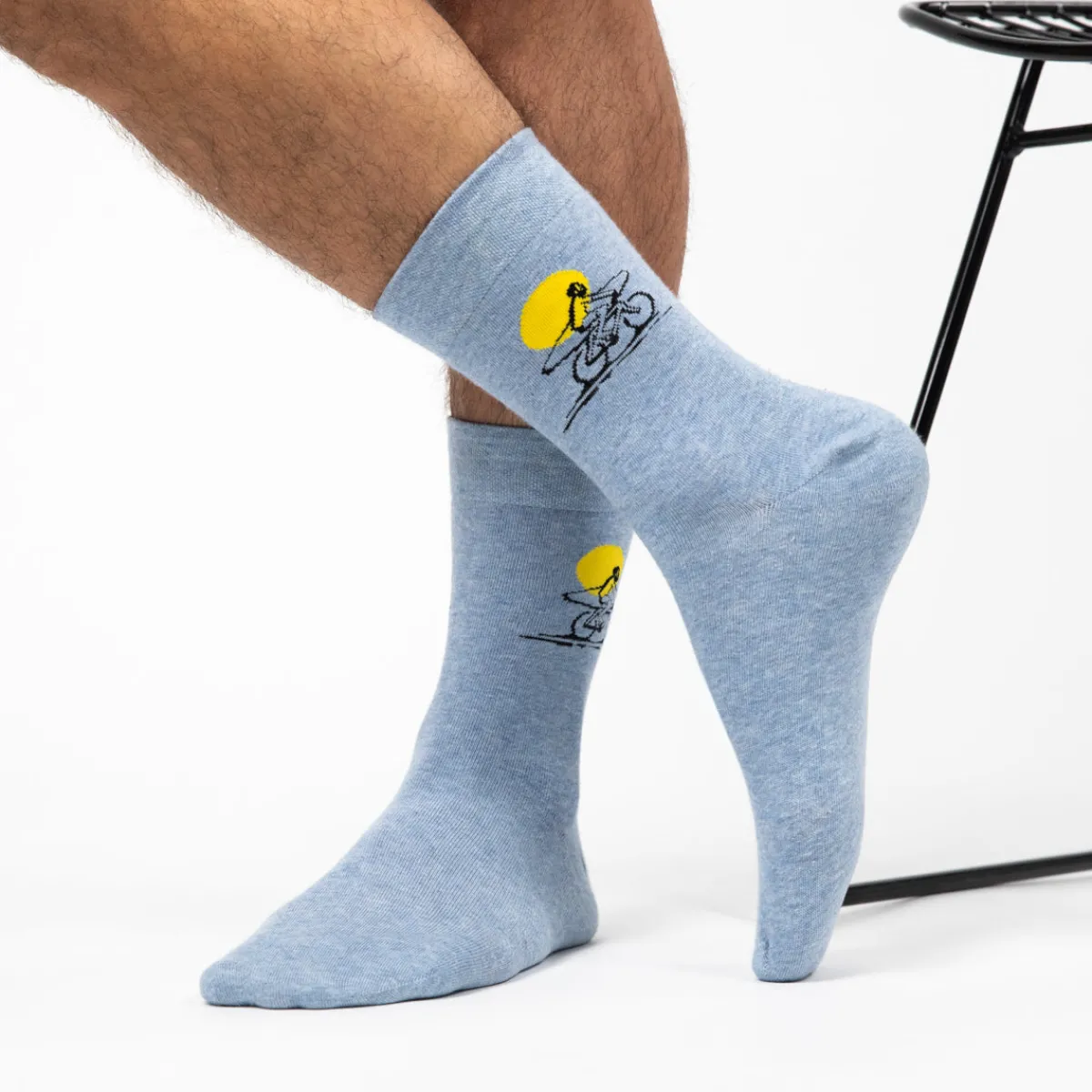 chaussettes_en_coton_peign_a_motifs__surf_2.webp BILLYBELT Chaussettes en coton peigné A motifs - Surf>Homme Chaussettes Fantaisie