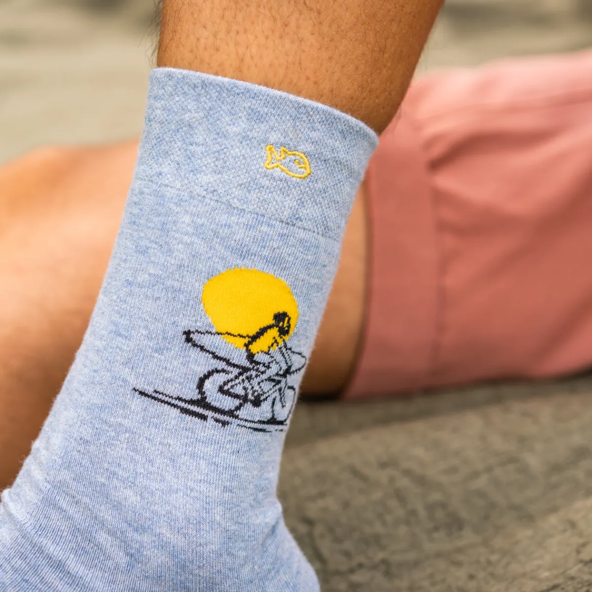 chaussettes_en_coton_peign_a_motifs__surf_4.webp BILLYBELT Chaussettes en coton peigné A motifs - Surf>Homme Chaussettes Fantaisie
