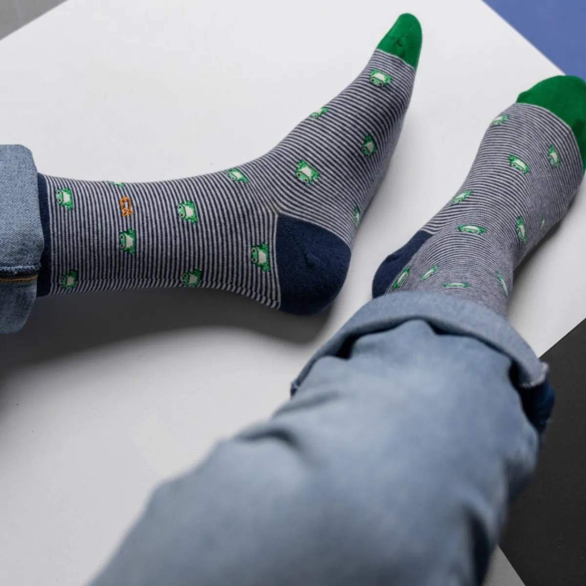 chaussettes_en_coton_peign_animaux__grenouille_0.webp BILLYBELT Chaussettes en coton peigné Animaux - Grenouille>Homme Chaussettes Fantaisie
